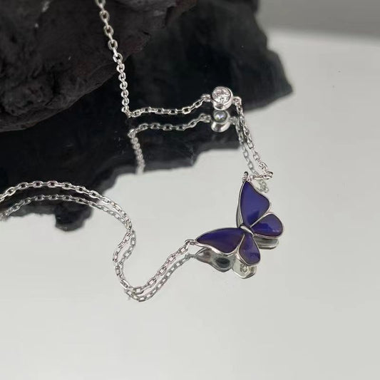 Women's Fashion Color Changing Butterfly Necklace