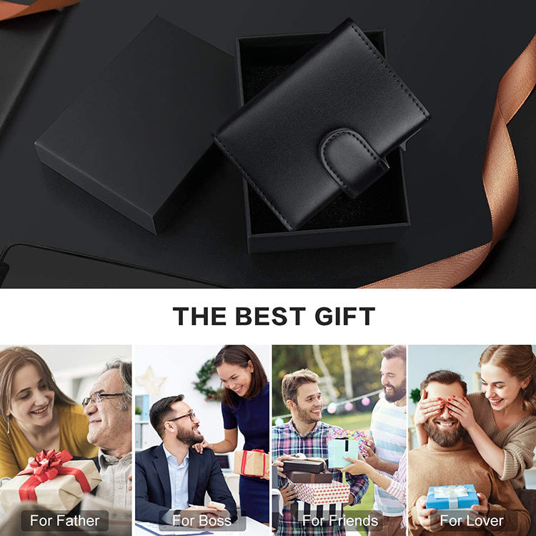 Europäische und amerikanische multifunktionale Metallbrieftasche, modisch, schlank