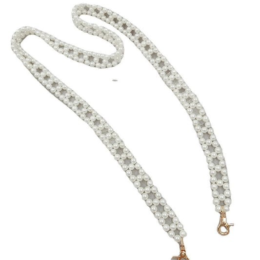 Hand-woven AB Colorful French Pearl Chain