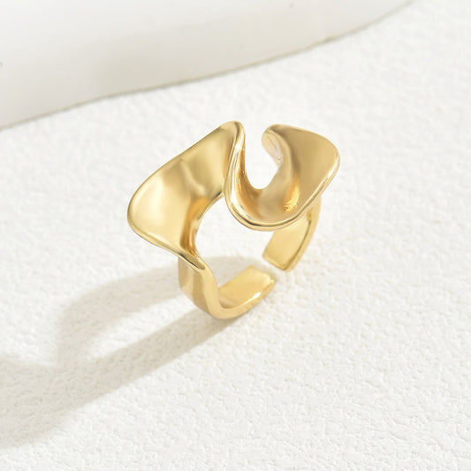 Index Finger 18K Electroplating Adjustable All-Match Ring