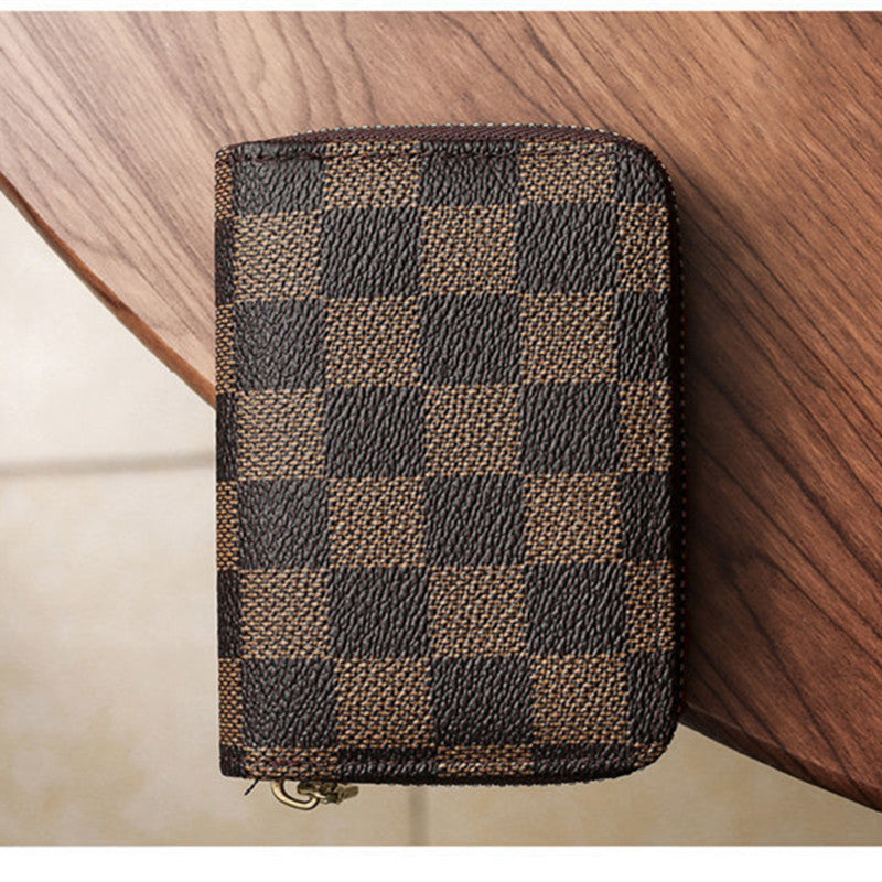 Damen-Geldbörse mit mehreren Kartenfächern und Reißverschluss