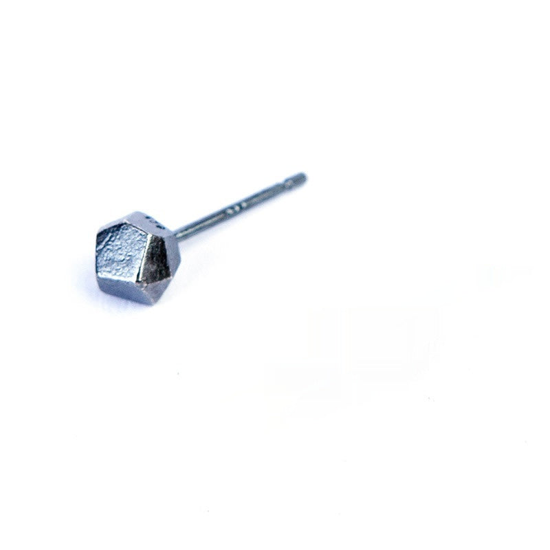 Oxidation Black Fashion Three-dimensional Geometric Earrings