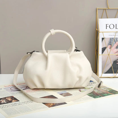 Original Design Pleated Leather Women's Bag