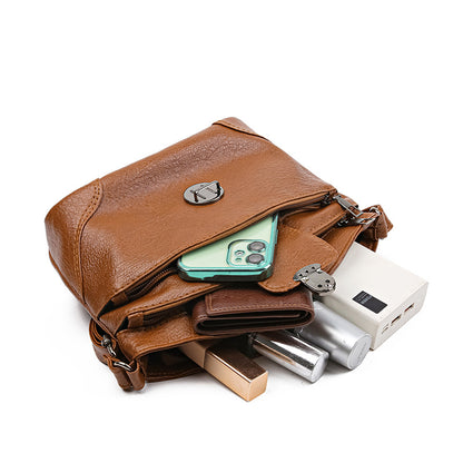 Retro Simple Middle-aged Women's Bag Soft Leather