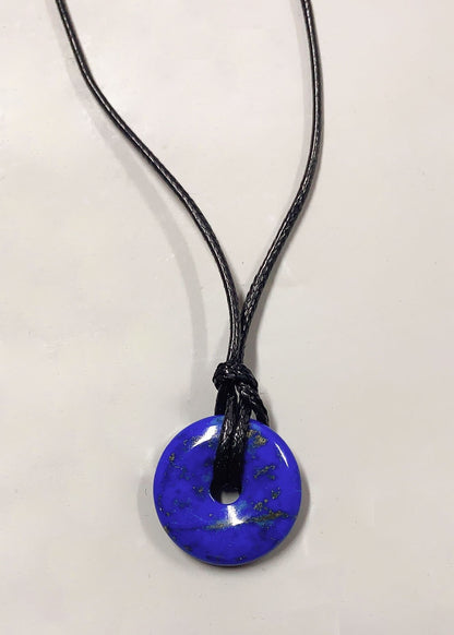 Personalized Cord Pendant Necklace Minimalist Adjustable