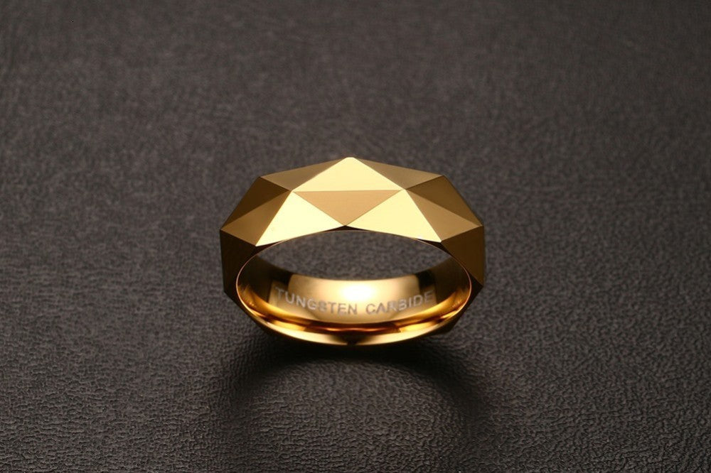 Tungsten steel diamond ring