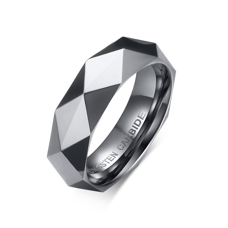 Tungsten steel diamond ring