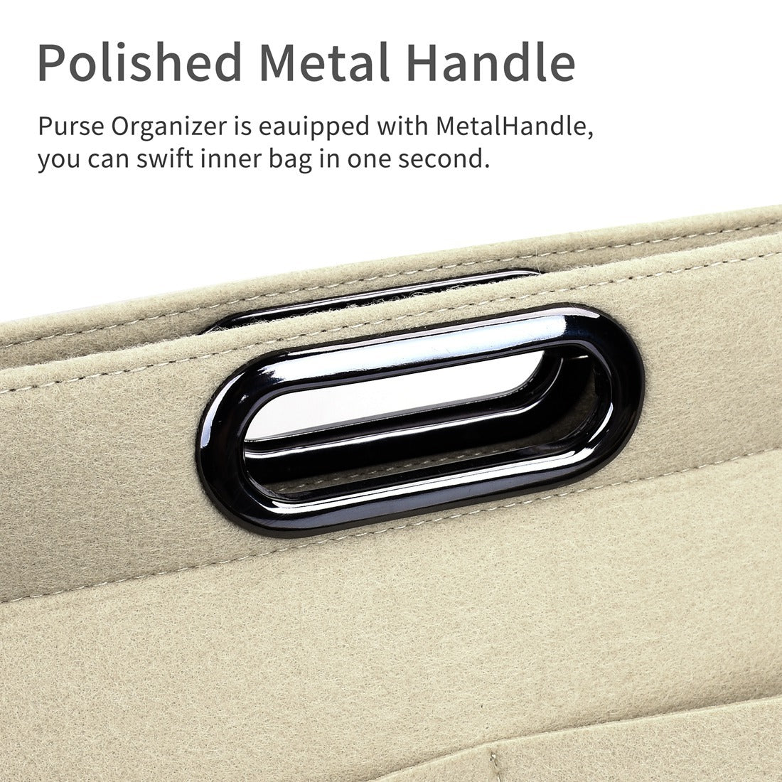 Filz-Aufbewahrungstasche mit großem Fassungsvermögen