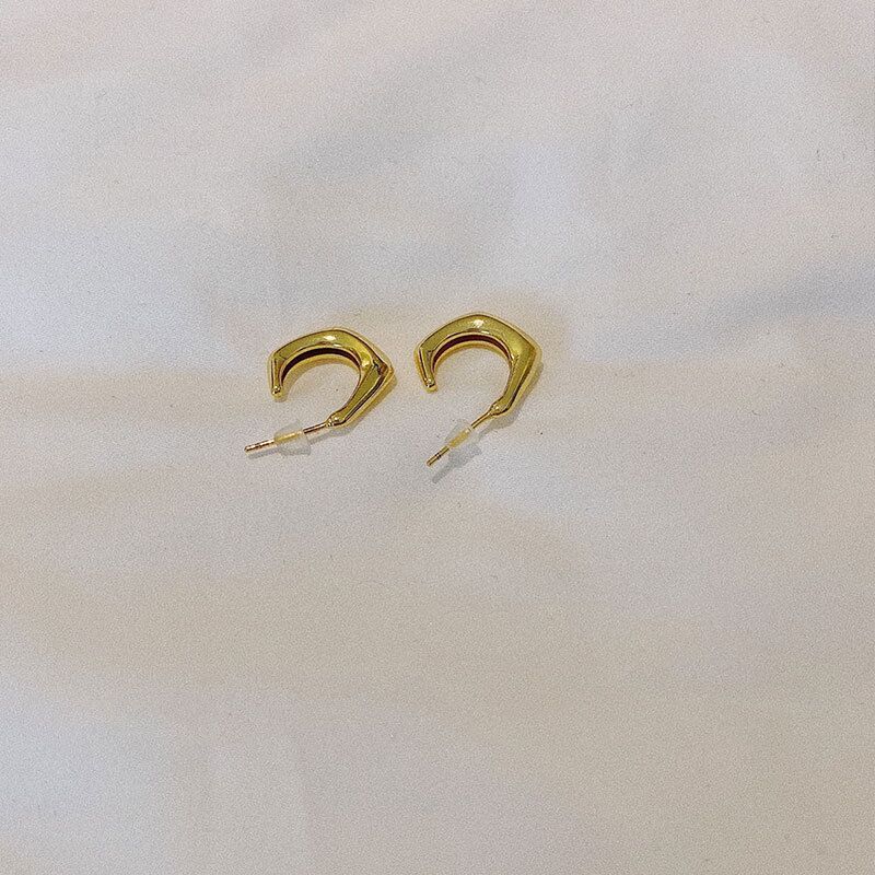 Retro geometric irregular earrings