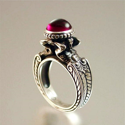 New Mermaid Alloy Creative Female Vintage Ring