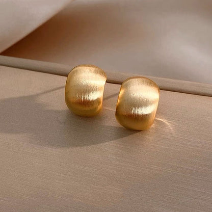 Female 2 Vintage Circle Earrings Special-interest Design Metal Earrings