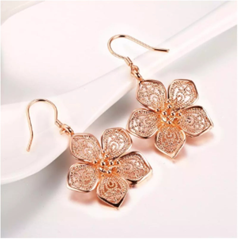 European and American Rose Gold Vintage Earrings Fashion Trend