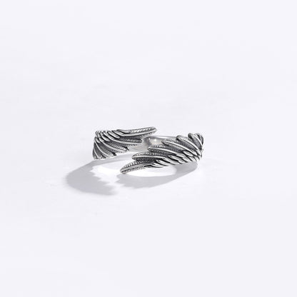 Angel Wings 999 Pure Silver Ring Sterling Silver Couple Ring