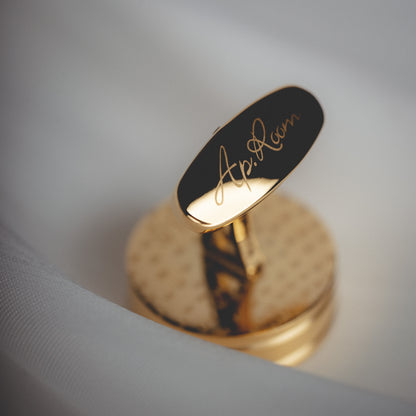 أزرار أكمام رجالية من الذهب والفضة بتصميم صدفي فرنسي مناسب للعمل