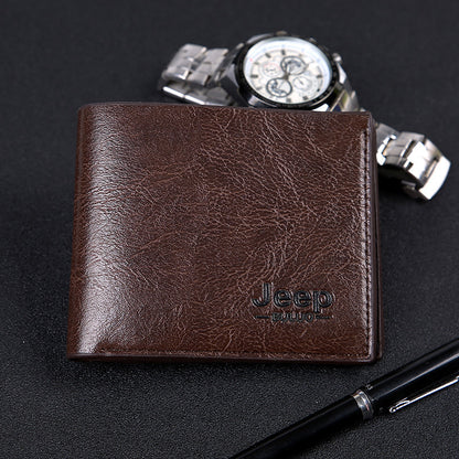 Men's Short Wallet PU Leather