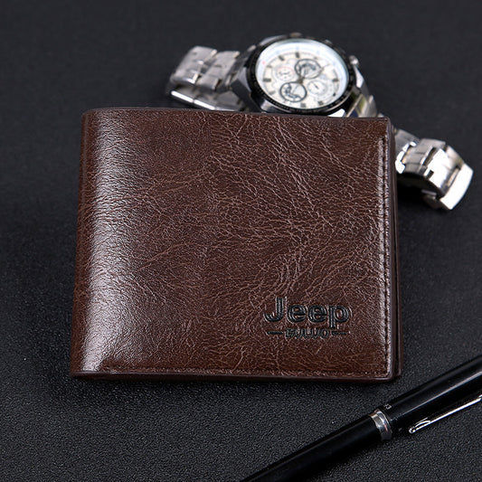Men's Short Wallet PU Leather