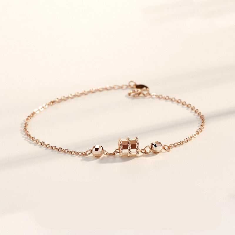 Elaine Schmuck S925 Sterling Silber Armband mit kleiner Taille, modisches Diamantarmband aus Japan und Südkorea, Schmuck für die Freundin