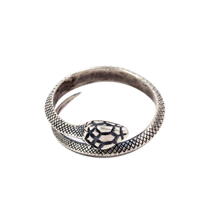 Mini Fashion Snake Ring in Sterling Silver