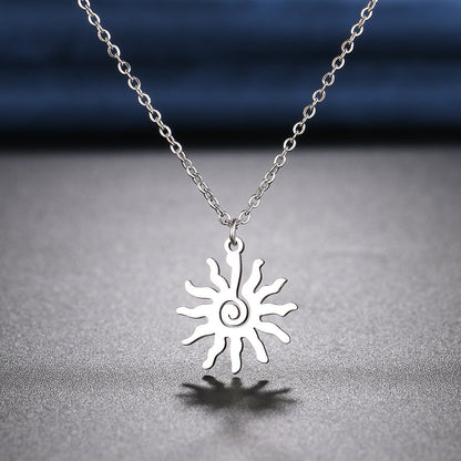 Women's Spiral Sun Fashion Necklace