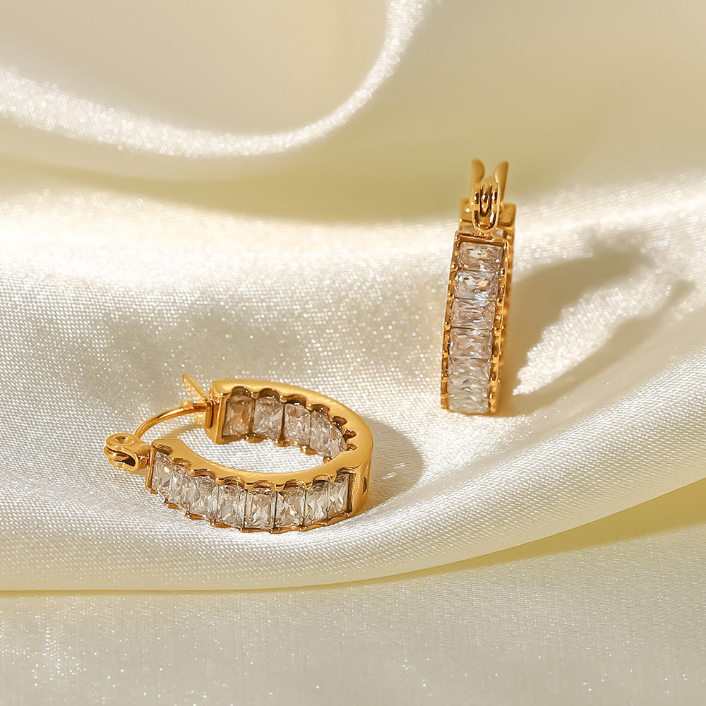 Accessories Fashion All-match Titanium Steel Earrings