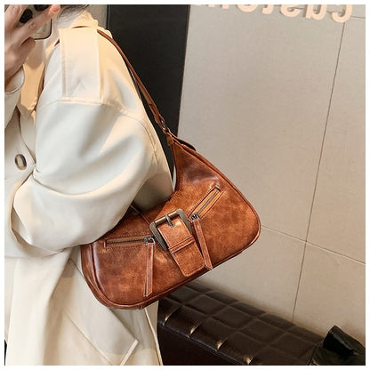 Women's One-shoulder Niche Original Design New Autumn And Winter Maillard Style Underarm Bag