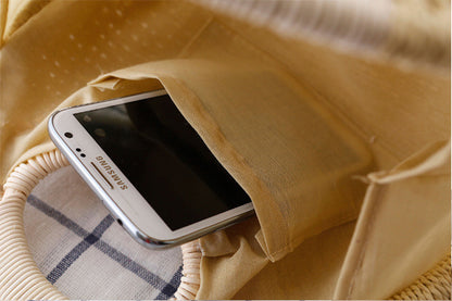 حقيبة يد من الروطان