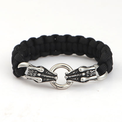 Men's Norse Viking Mythology Stainless Steel Faucet Bracelet
