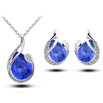 قلادة قرط من حجر الراين