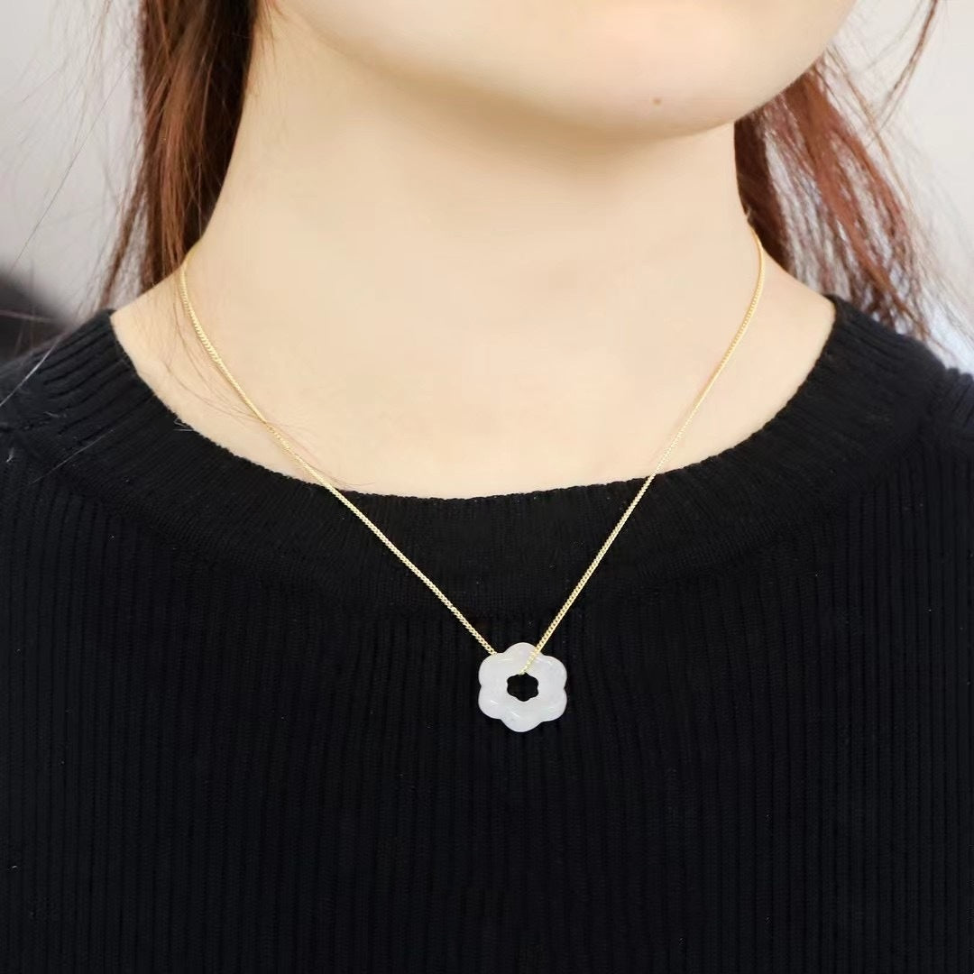 DIY Antique Earrings Jade Ornament Accessories