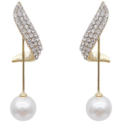 New Trendy High-end Earrings Retro Light Luxury Simple Earrings