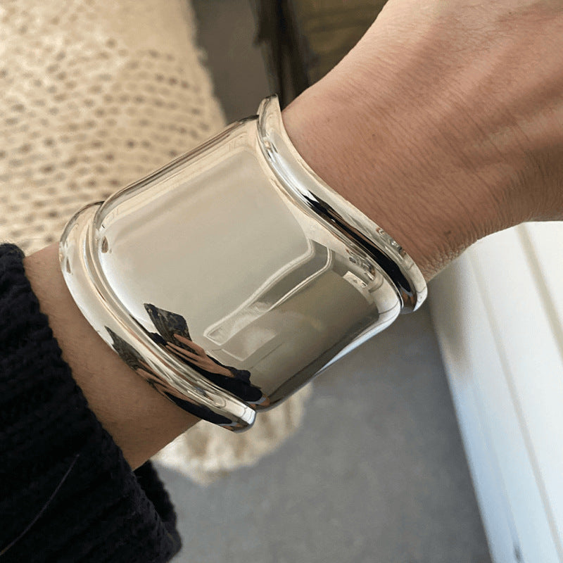 Male And Female Personality Geometric Metal Glossy Surface Jewelry