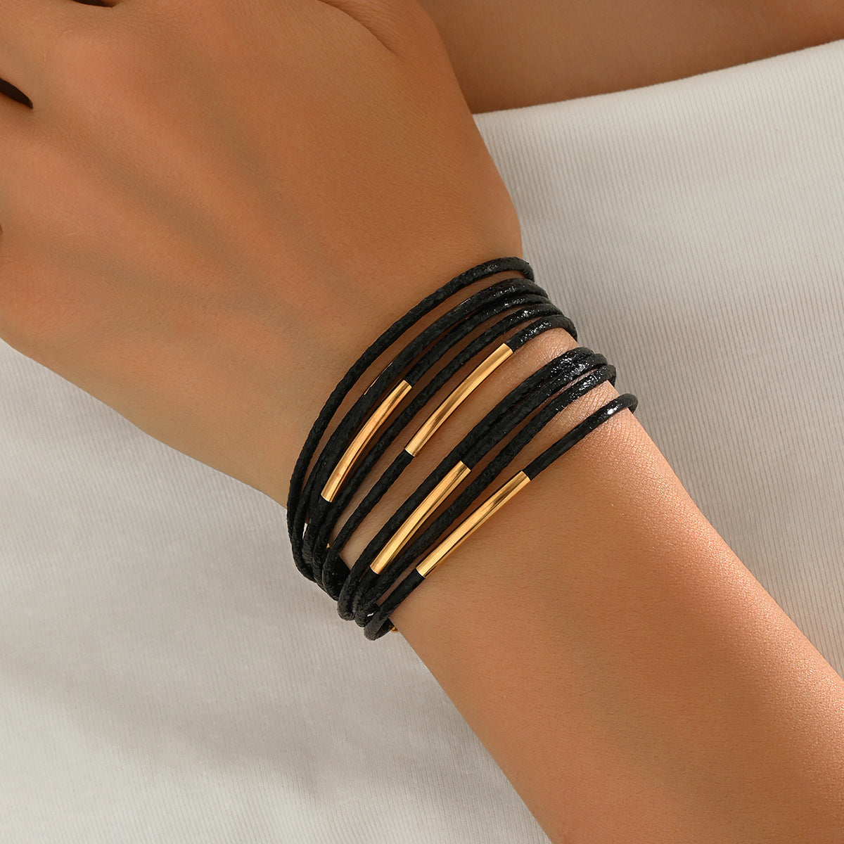 Multi-layer Magnetic Vintage Leather Bracelet For Women