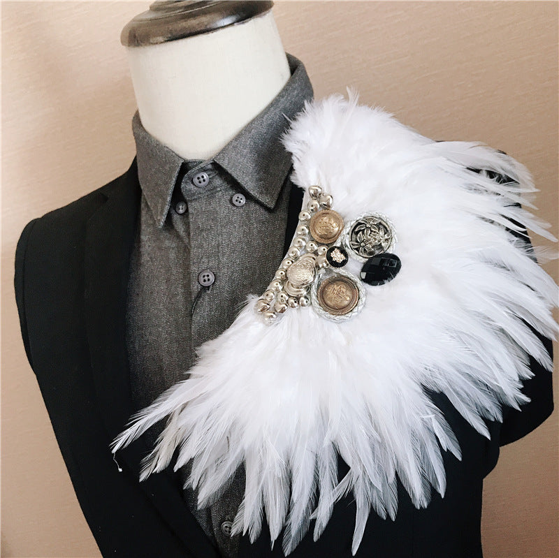 Bar Singer Performance Accessories Feather Brooch