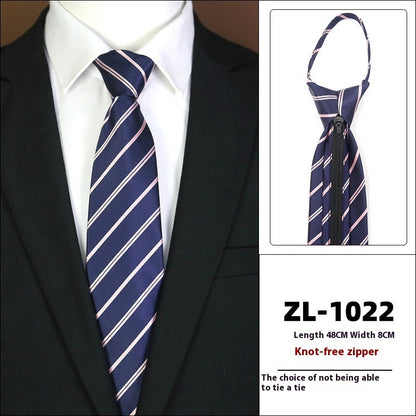 Men's Formal Wear Business Zipper Tie-free