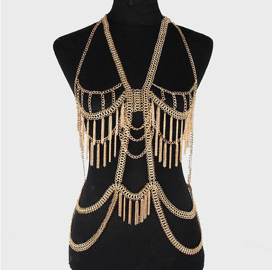 Necklace Women's body chain - gold \ silver