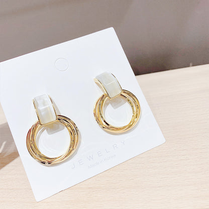 Korean Fashion Opal Earrings Personalized Earrings