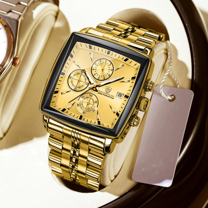 Men's Business Steel Belt Quartz Watch