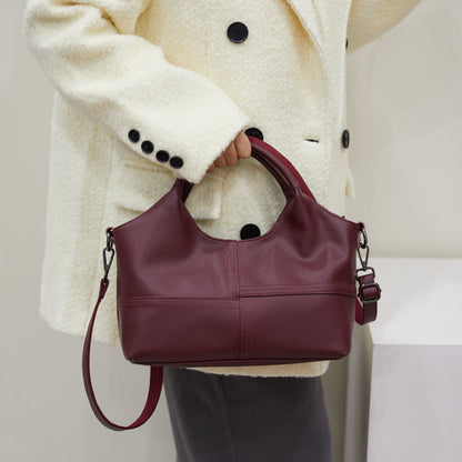 Lightweight Stitching Women's Large Capacity Advanced Texture Handbags