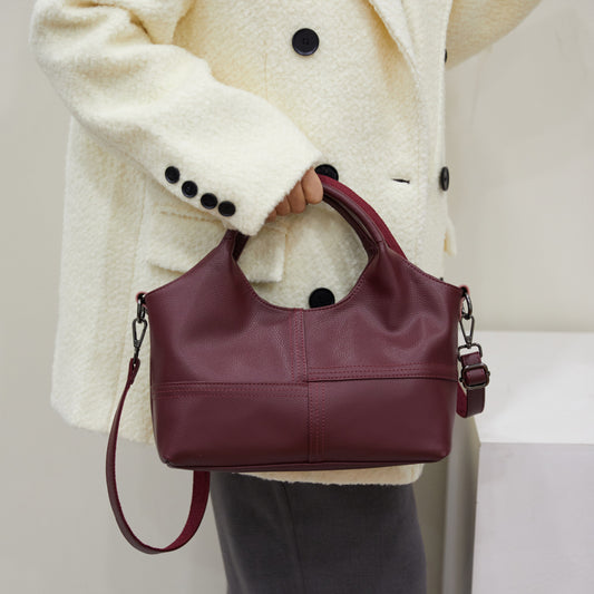 Lightweight Stitching Women's Large Capacity Advanced Texture Handbags