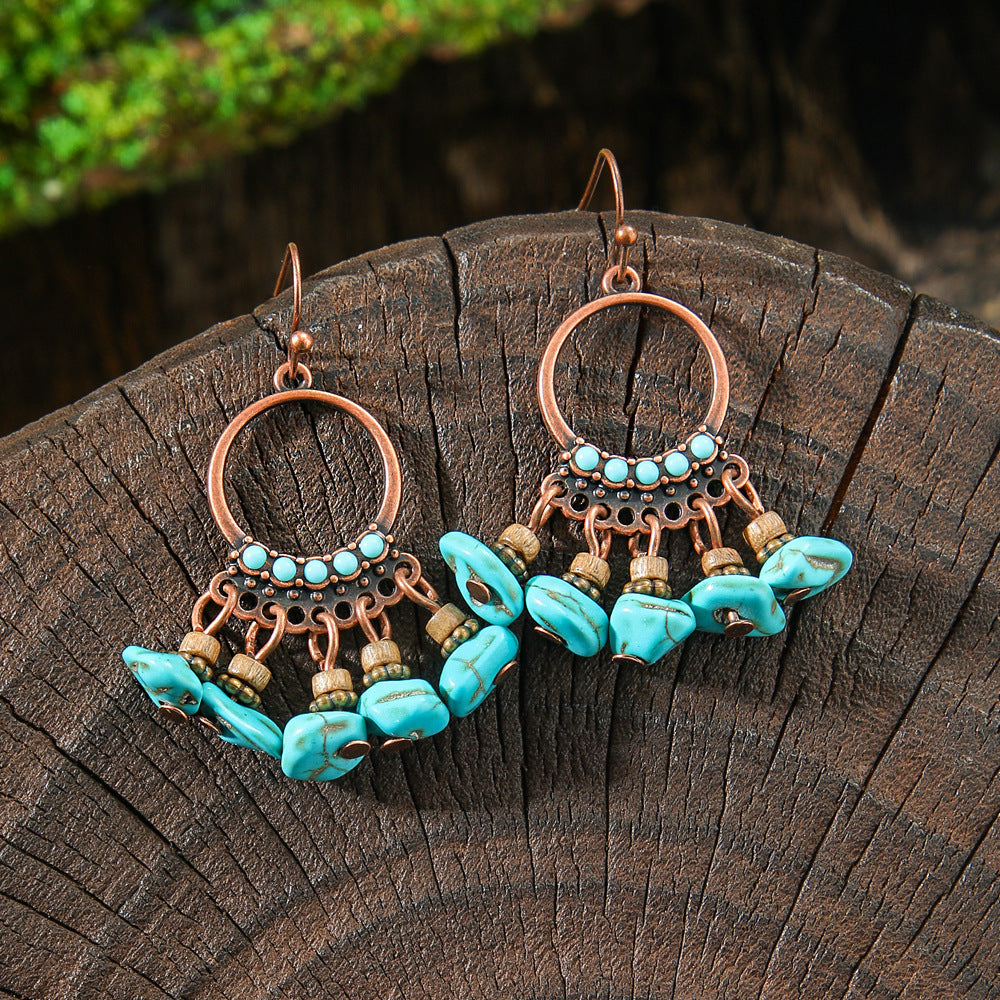 Vintage Bohemian Style Hand-woven Tassel Earrings