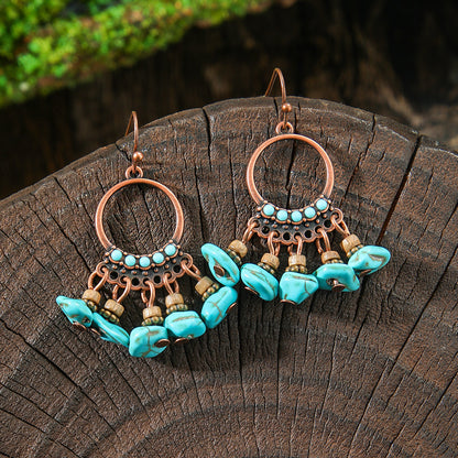 Vintage Bohemian Style Hand-woven Tassel Earrings