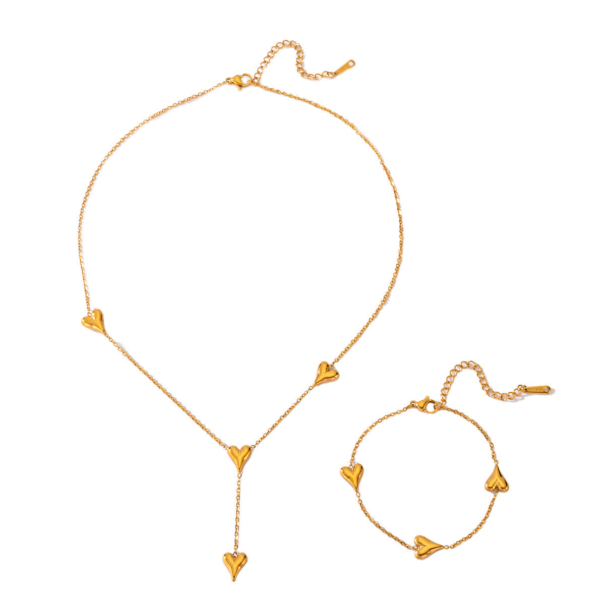 Peach Heart Tassel Necklace For Women Special-interest Design