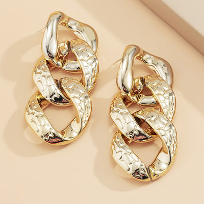 Geometric Chain Earrings For Women