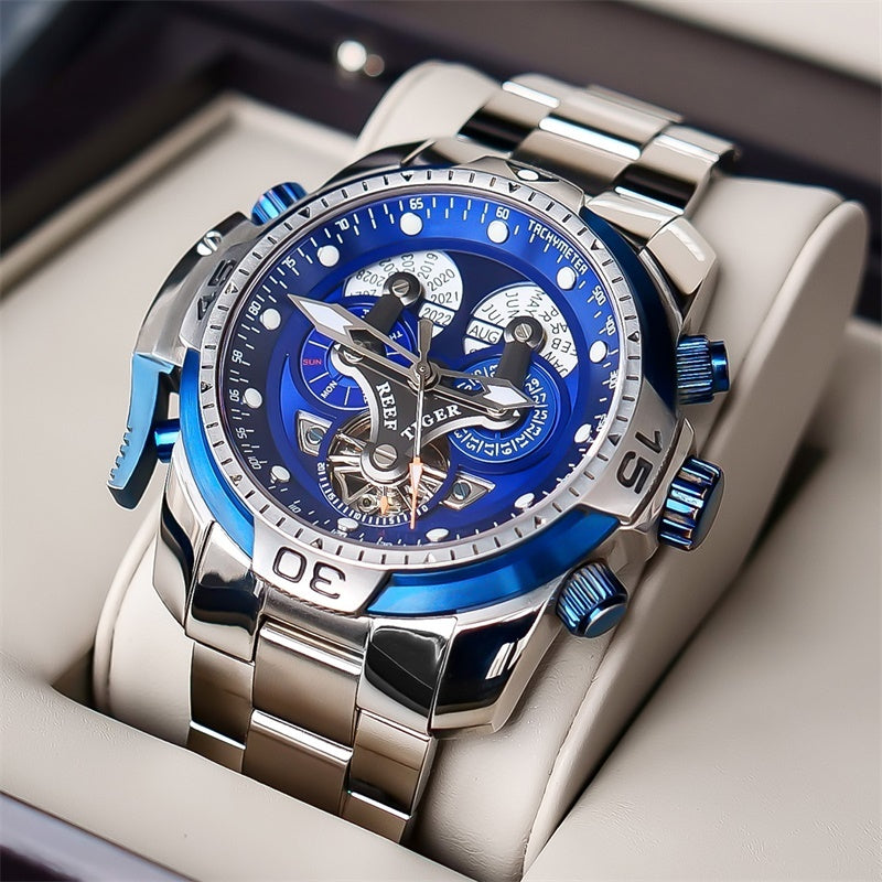 REEF TIGER Men's Mechanical Watch - Stylish and Durable Design with Waterproof and Strong Luminous Features