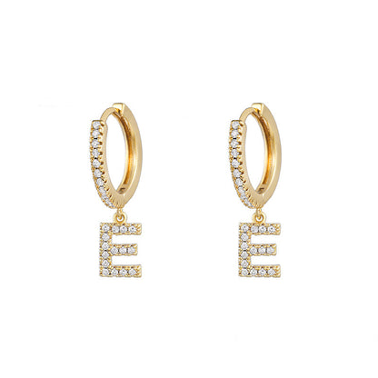 Women's Korean Style Small Earrings Half Circle