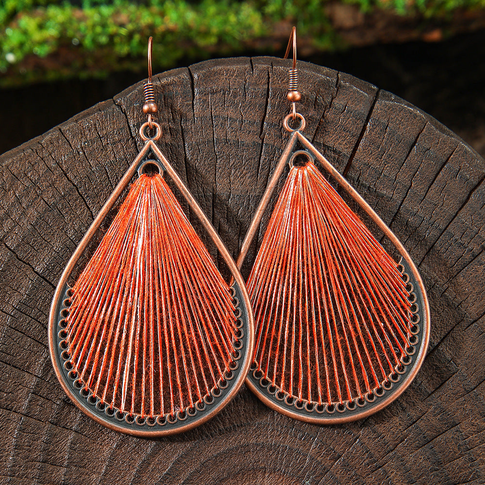 Vintage Bohemian Style Hand-woven Tassel Earrings