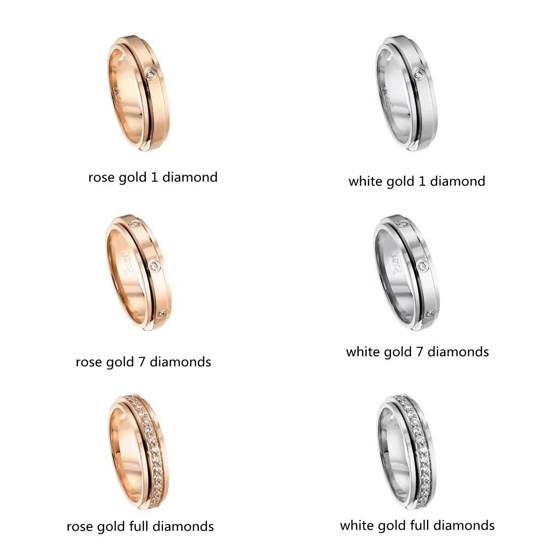 Gypsophila Ring Single 7 Diamonds Full Rotation