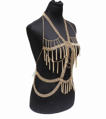 Necklace Women's body chain - gold \ silver