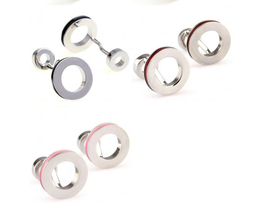 High Quality Cufflinks And Studs Fashionable Simple And Round