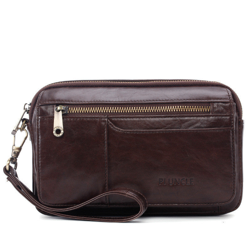 Leder Clutch Herren Umschlagtasche Clutch Herrentasche Clutch Große Kapazität